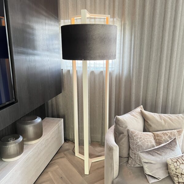 Vloerlamp Taipei licht beige